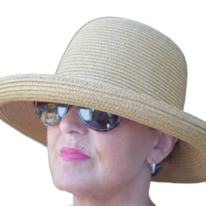 Upturned Panama Style Hat - Honeycomb