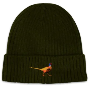 Pheasant wool mix Beanie one size