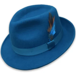 Teal Lock stock Wool Felt