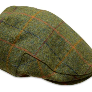 Woodland Green Wool Flat cap